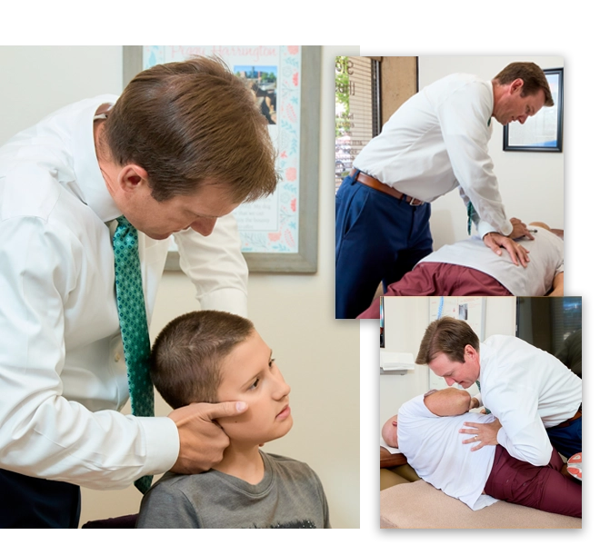 Chiropractor Walnut Creek CA Nick Baker Adjusting Patients